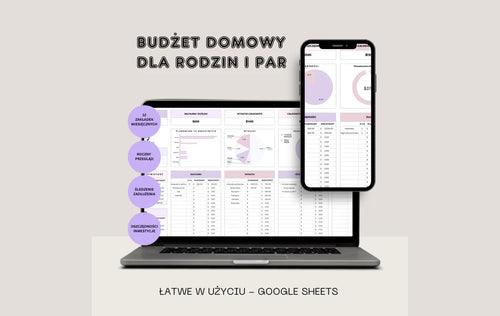 Budżet Domowy dla Rodzin & Par - Szablon Arkusza Excel